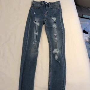 Dark blue skinny jeans